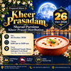 Prepared Sharad Purnima Kheer Prasad