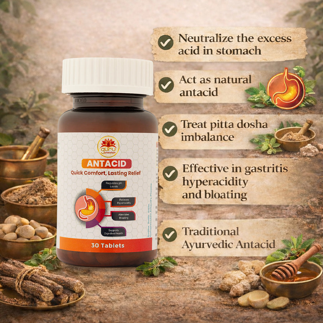 Snacid ANTACID TABLETS – ABHIMANTRIT GURUPRASADAM AYURVEDA HERBAL FOODS PVT LTD